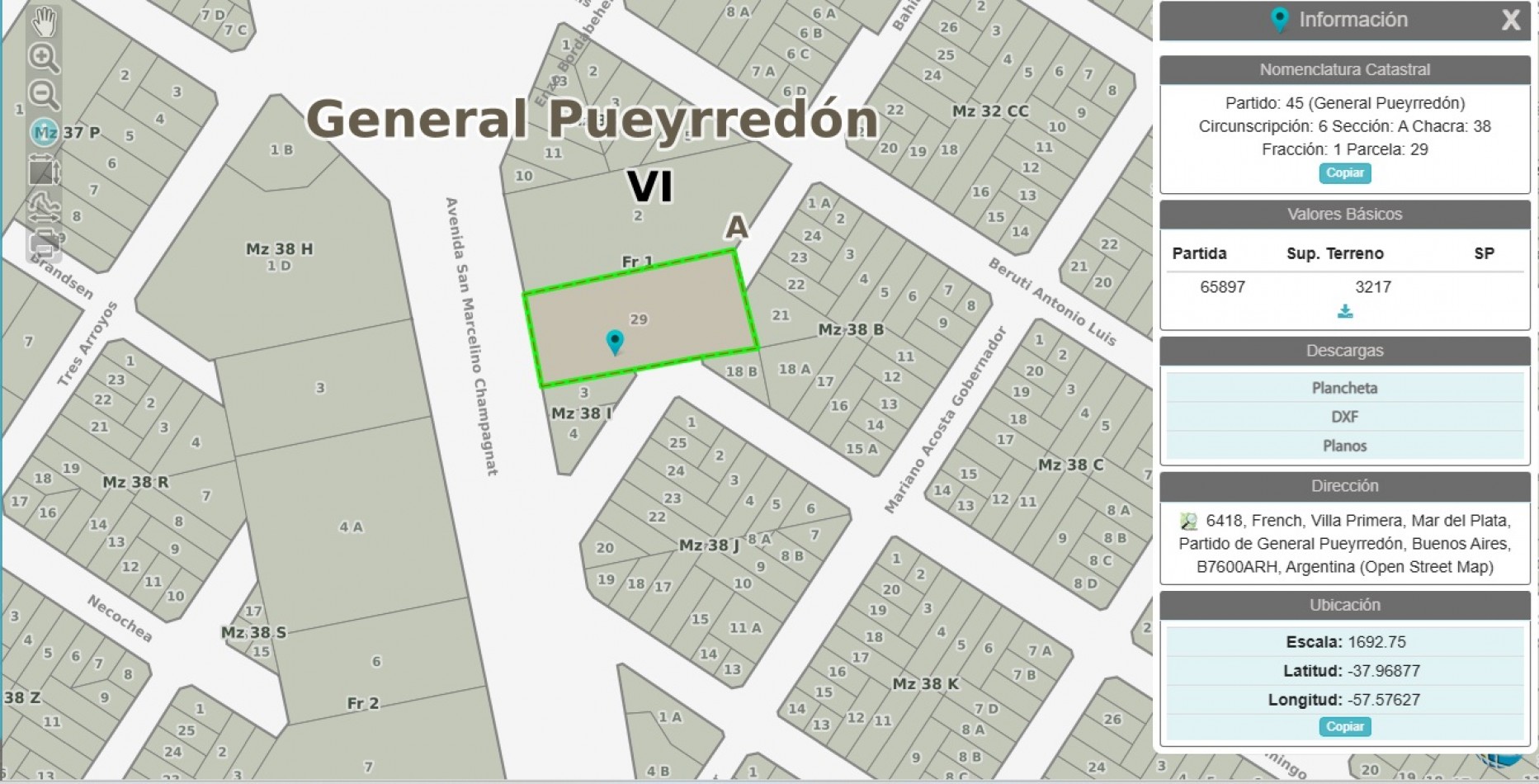 Gran Lote Sobre Avenida champagnat 