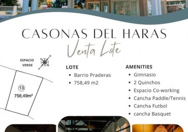 Terreno en Venta Casonas del Haras, Sector Pradera.